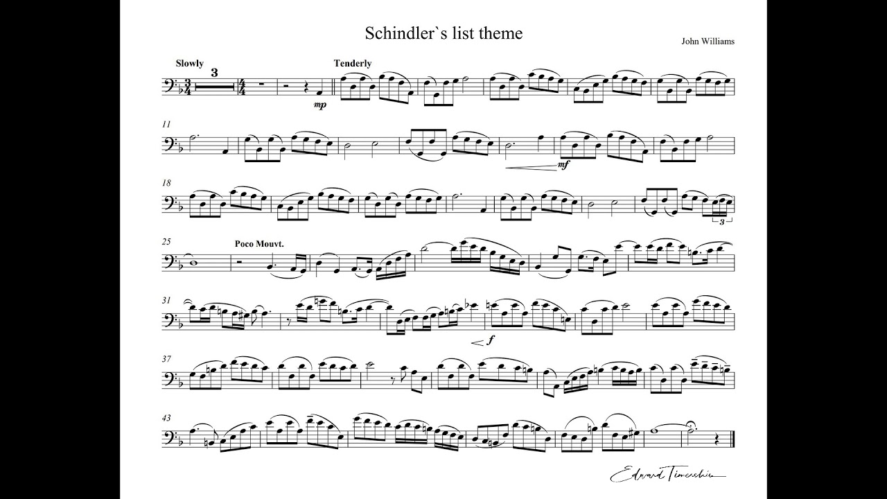 music from schindler's list